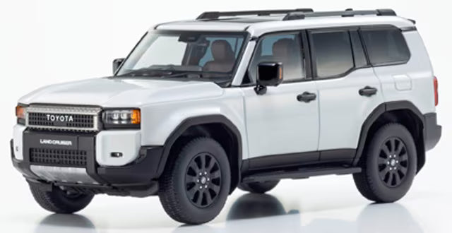 KS03927PW KYOSHO 1:43 Toyota Land Cruiser 250 ZX Optional Wheel Ver. (Platinum White Pearl Mica)