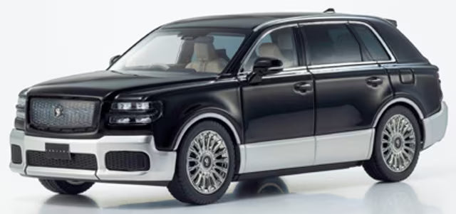 KS03926BS KYOSHO 1:43 Toyota Century (Rinpo) (Black/Silver) Interior: Fromage