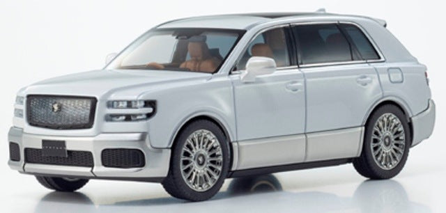 KS03926WS KYOSHO 1:43 Toyota Century (Hakaku: White Crane) (White/Silver) Interior: Mid Brown