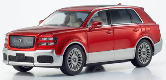 KS03926RS KYOSHO 1:43 Toyota Century (Guren: Red/Silver) Interior: Fromage