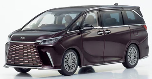 KS03924SA KYOSHO 1:43 Lexus LM 500h (Sonic Agate, 6-Seater Solis White)