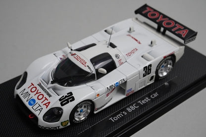 1:43 EBBRO 43789 Toyota Tom's 88C Test Car White model car