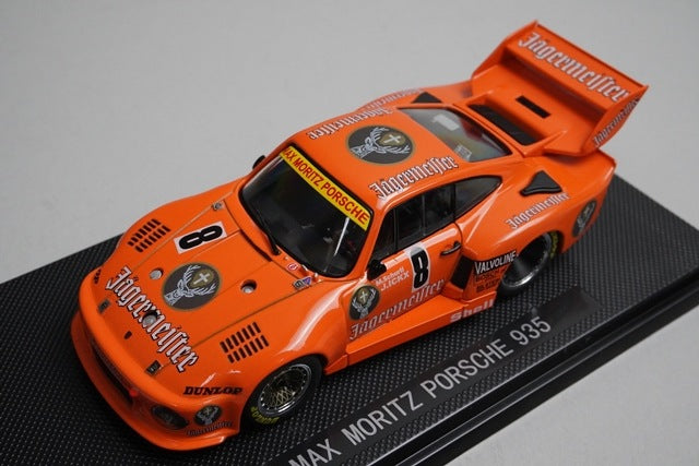 1:43 EBBRO 44132 Max Moritz Porsche 935 #8 Orange Jagermeister model car