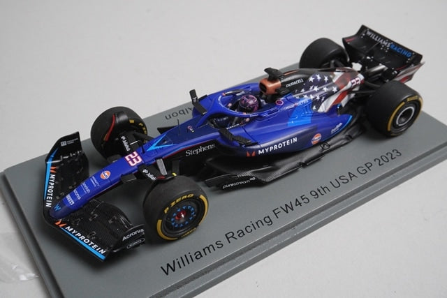 1:43 Spark S8917 Williams Racing FW45 United States GP 9th 2023 #23 model car