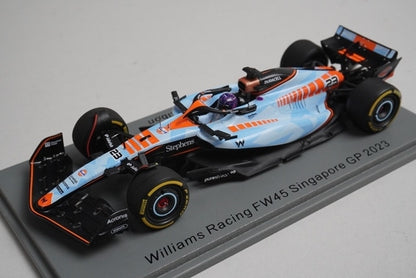 1:43 Spark S8930 Williams Racing FW45 Singapore GP 2023 #23 A. Albon model car
