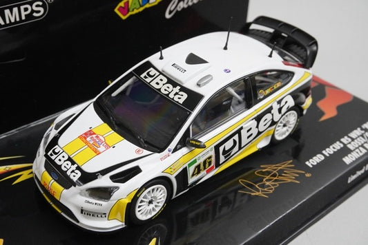 1:43 MINICHAMPS 400088946 Ford Focus RC WRC 'BETA' Monza Rally 2008 #46 model car