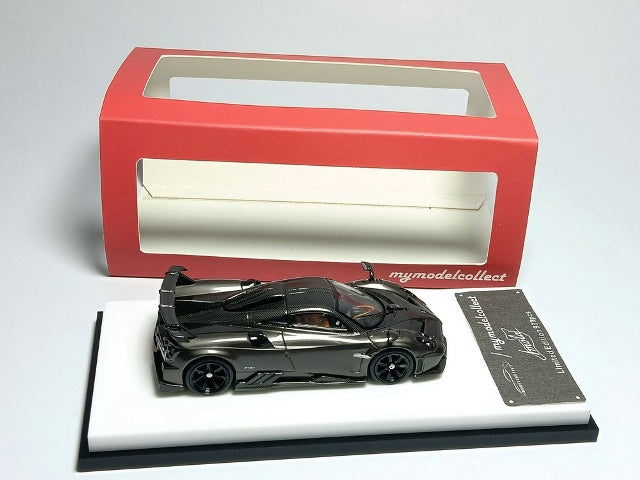 MC640015D MC Model Collect 1:64 Scale Pagani Huayra Imola, Pearl Grey with Carbon Roof