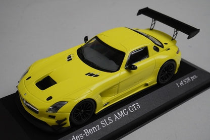 1:43 MINICHAMPS 410113201 Mercedes-Benz SLS AMG GT3 2011 Yellow model car