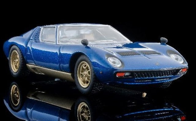 LV-N TOMYTEC 1:64 Lamborghini Miura SV Blue Metallic 336549 model car