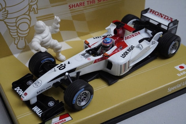 1:43 MINICHAMPS MICHELIN BAR HONDA 006 #10 Takuma Sato model car