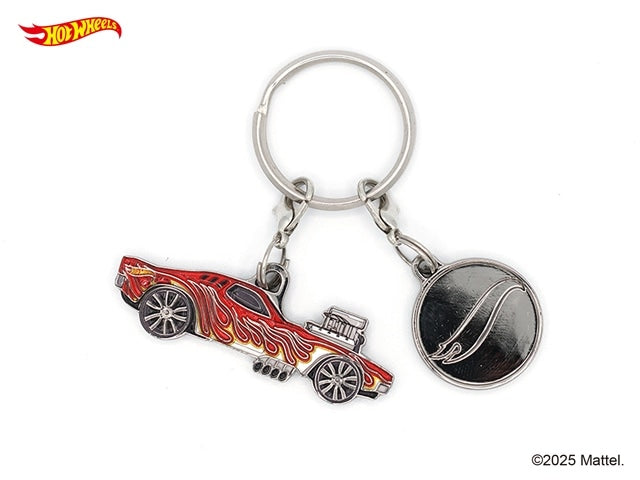 HWU87903 Hot Wheels Keychain RODGER DODGER Red Size: W4.5cm, Material: Zinc alloy, iron