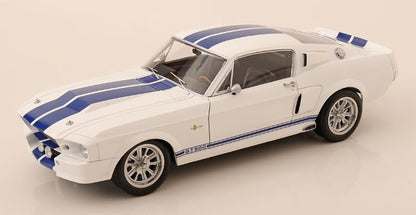 [ Pre-order ] KKDC120172 KK scale 1:12 Ford Mustang Shelby GT500 1967 White/Blue