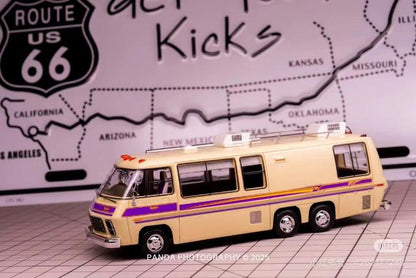 MK Miniatures 1:64 GMC Motorhome 1978 Yellow model car