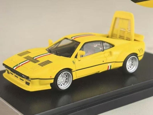 Hone Model 64 1:64 288gto Wide-Body Latte Art Yellow
