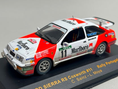 1:43 ixo RAC110 Ford Sierra RS Cosworth Portugal Rally 1987 #11 C. Sainz L. Moya model car