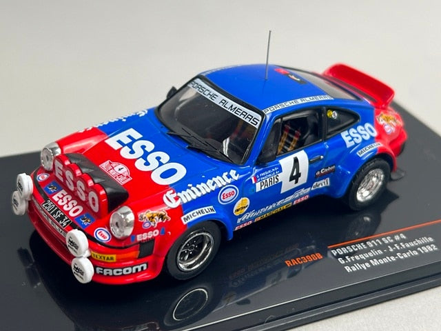 1:43 ixo RAC398B Porsche 911 SC Monte Carlo Rally 1982 #4 G. Frequen J-F. Faucille model car
