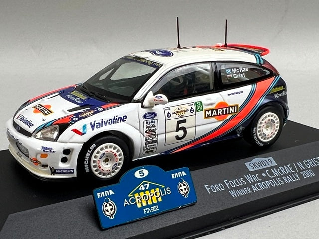 1:43 VITESSE SKW019 Ford Focus WRC ACROPOLIS Rally 2000 #5 C. McRae N. Grist model car