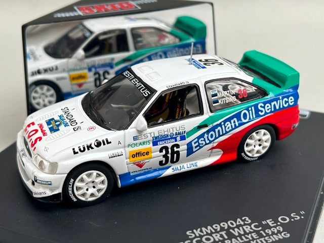 1:43 VITESSE SKM99043 Ford Escort WRC E.O.S SWEDISH Rally 1999 #36 M. Martin T. Kitzing moidel car