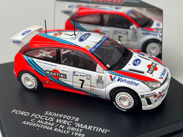 1:43 VITESSE SKM99078 Ford Focus WRC Martini ARGENTINA Rally 1999 #7 C. McRae N. Grist model car