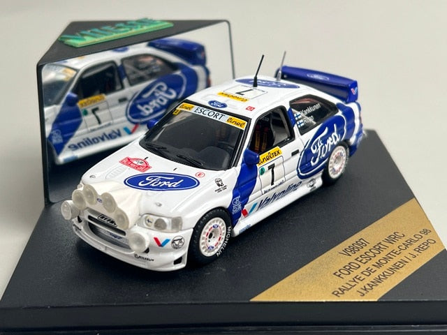 1:43 VITESSE V98097 Ford Escort WRC MONTE CARLO Rally 1998 #7 J. Kankkunen J. Lepo model car