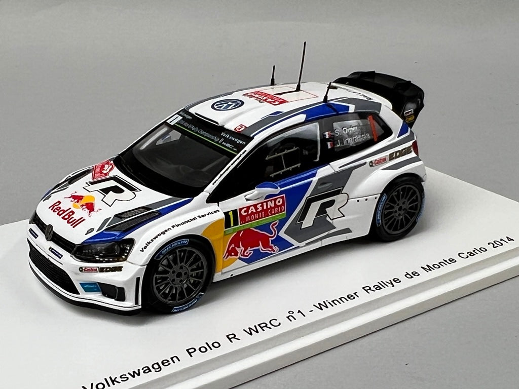 1:43 Spark S3785 Volkswagen Polo R WRC MONTE CARLO Rally 2014 #1 S. Ogier J. Ingrassia model car