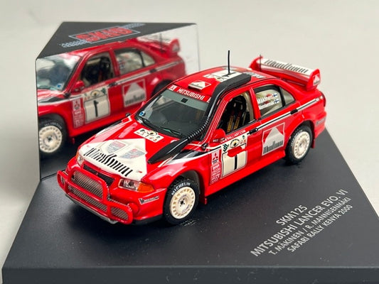 1:43 VITESSE SKM125 Mitsubishi Lancer EVO. VI SAFARI Rally Kenya 2000 #1 T. Makinen R. Mannistenmaki model car