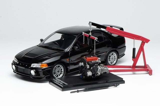 M84002 MOTORHELIX 1:18 Mitsubishi Lancer Evolution IV Pyrenees Black Pearl model car
