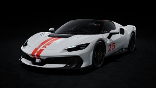 [ Pre-order ] FE049C MR 1:18 Ferrari 296 Speciale A Bianco Artico with Livery