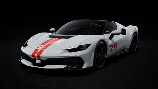 [ Pre-order ] LS565C LookSmart 1:43 Ferrari 296 Speciale A Bianco Artico with Livery