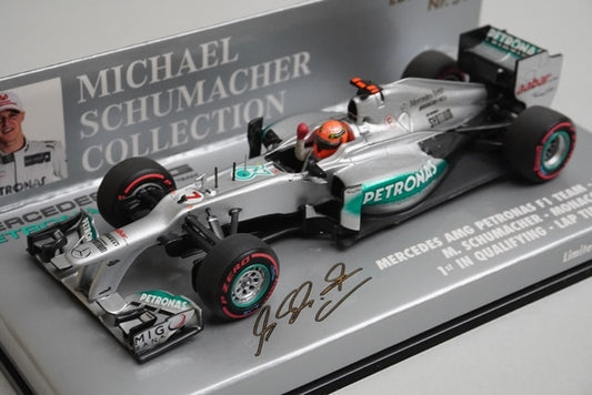 1:43 MINICHAMPS 410120107 Mercedes AMG Petronas F1 Team W03 Monaco GP 2012 #7 M. Schumacher model car