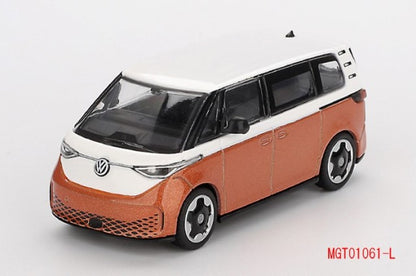 MGT01061-L TSM MINI-GT 1:64 Volkswagen ID. Buz z Candy White / Energetic Orange (Left-hand drive)