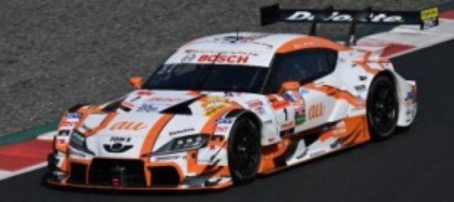 [ Pre-order ] 64SGT25001 Spark 1:64 Toyota au TOM'S GR Supra TGR TEAM au TOM'S #1 GT500 SUPER GT 2025 Sho Tsuboi - Kenta Yamashita
