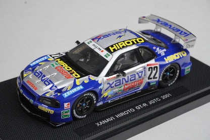 1:43 EBBRO P419 Nissan Xanavi Hiroto GT-R JGTC 2001 #22 model car