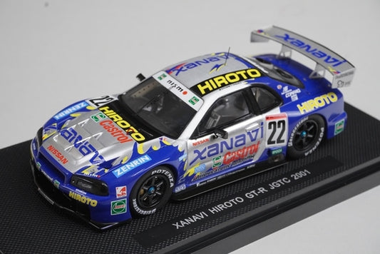 1:43 EBBRO P419 Nissan Xanavi Hiroto GT-R JGTC 2001 #22 model car