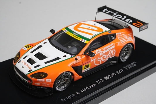 1:43 EBBRO 44752 Aston Martin Triple A Vantage GT3 SGT300 2012 #66 model car