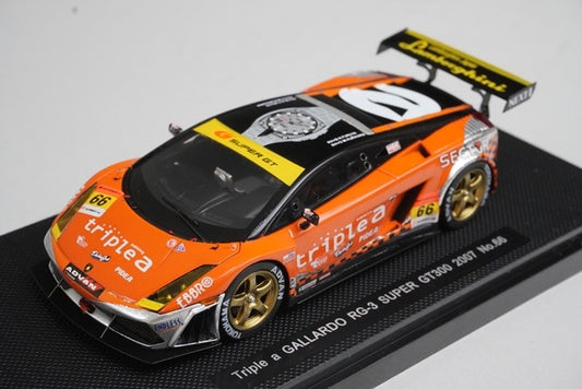 1:43 EBBRO 43963 Lamborghini Triple A Gallardo RG-3 Super GT300 2007 #66 model car