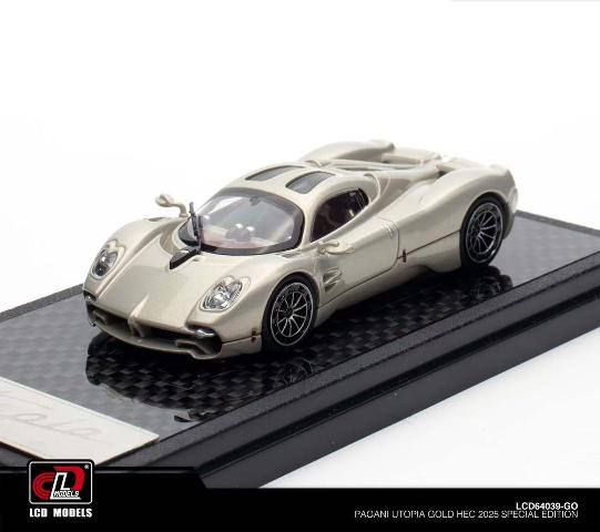 LCD64039-GO LCD 1:64 Pagani Utopia TMCS 2025 Malaysia Limited Edition Gold