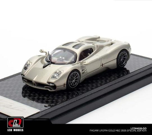 LCD64039-GO LCD 1:64 Pagani Utopia TMCS 2025 Malaysia Limited Edition Gold