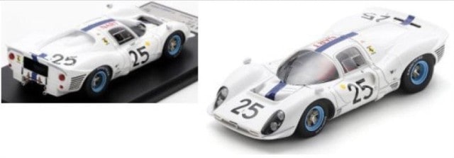 LSLM160 LookSmart 1:43 Ferrari 412P #25 Le Mans 24H 1967 Pedro Rodriguez - Giancarlo Baghetti