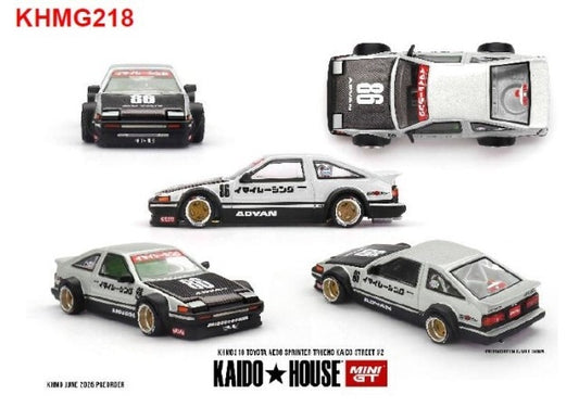 [ Pre-order ] KHMG218 TSM MINI-GT 1:64 Toyota AE86 Sprinter Trueno Kaido Street V2 (Right-hand drive)