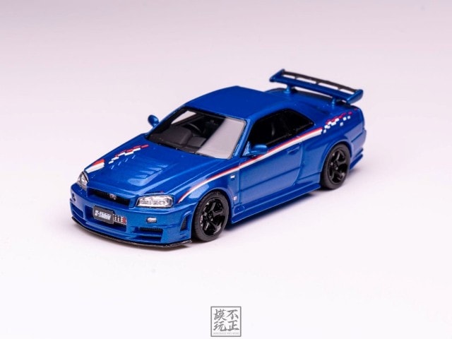 [ Pre-order ] Cars' Lounge 1:64 Nissan Skyline GT-R R34 NISMO Z-TUNE Nismo Edition Bayside Blue
