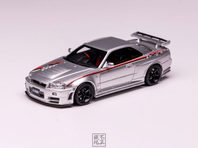 [ Pre-order ] Cars' Lounge 1:64 Nissan Skyline GT-R R34 NISMO Z-TUNE Nismo Edition Z-TUNE Silver