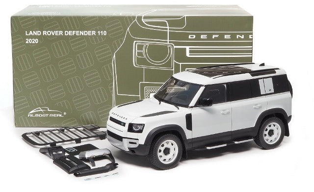 810809 Almost Real Model 1:18 Land Rover Defender 110 - 2023 - 30th Anniversary Edition Fuji White