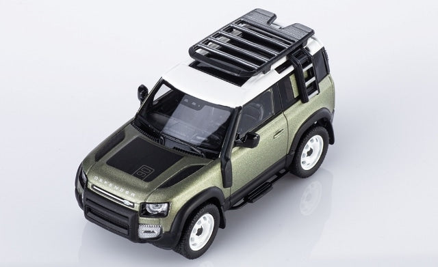 0001-03 AR Box Almost Real Model 1:64 Land Rover DEFENDER 90 (Pangea Green)