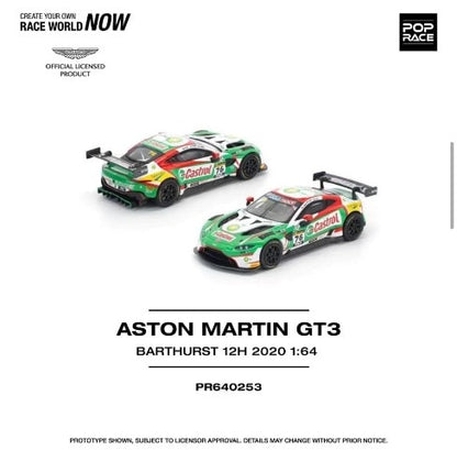 [ Pre-order ] PR640253 POP RACE 1:64 Aston Martin Vantage GT3 Bathurst 12H 2020 #76