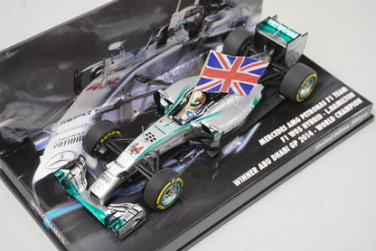 1:43 MINICHAMPS 413140544 Mercedes AMG Petronas W05 Hybrid Abu Dhabi GP 2014 #44 model car