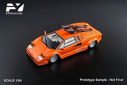 [ Pre-order ] FY64097 Finclassically 1:64 Countach LP5000 Orange Sled Edition