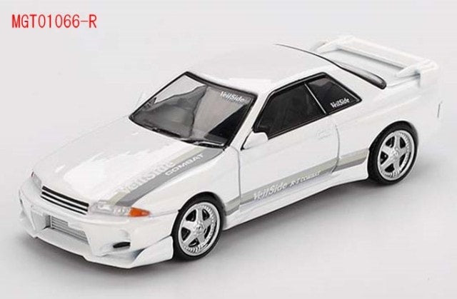 MGT01066-R TSM MINI-GT 1:64 Nissan Skyline GT-R R32 Veilside Combat C-I White RHD model car