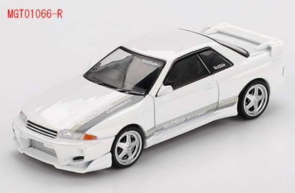 MGT01066-R TSM MINI-GT 1:64 Nissan Skyline GT-R R32 Veilside Combat C-I White RHD model car