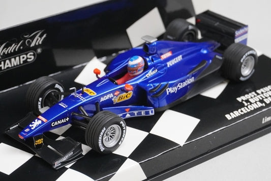 1:43 MINICHAMPS 400990119 Prost Peugeot AP02 F1 Barcelona 1999 J.Button model car